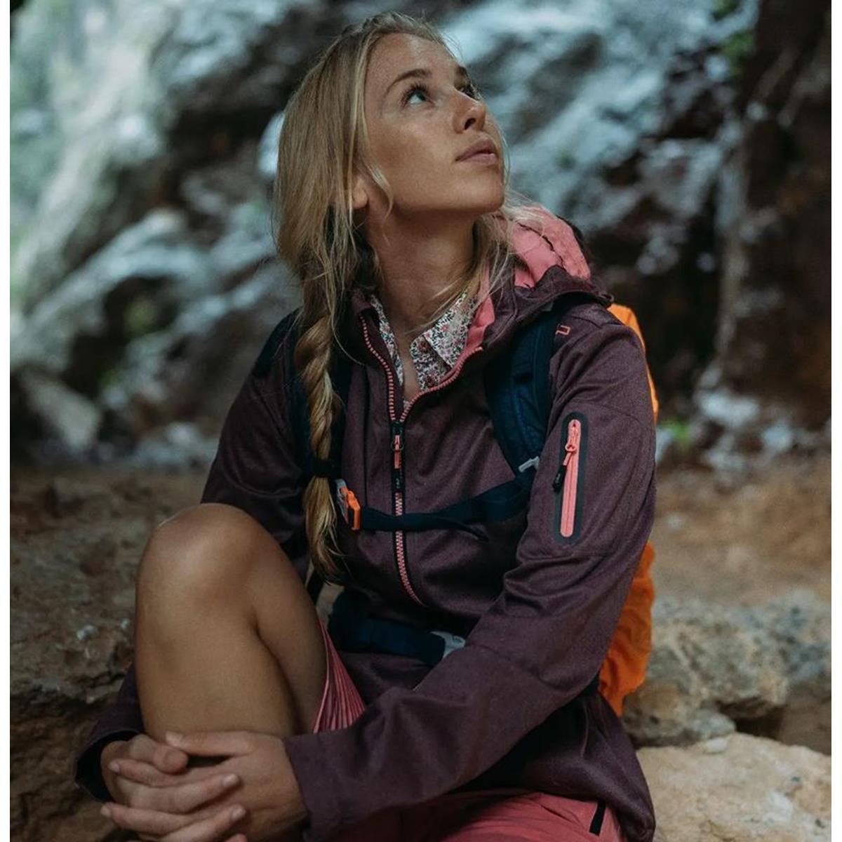 CMP Sport Woman Jacket Zip Hood darker agave mel