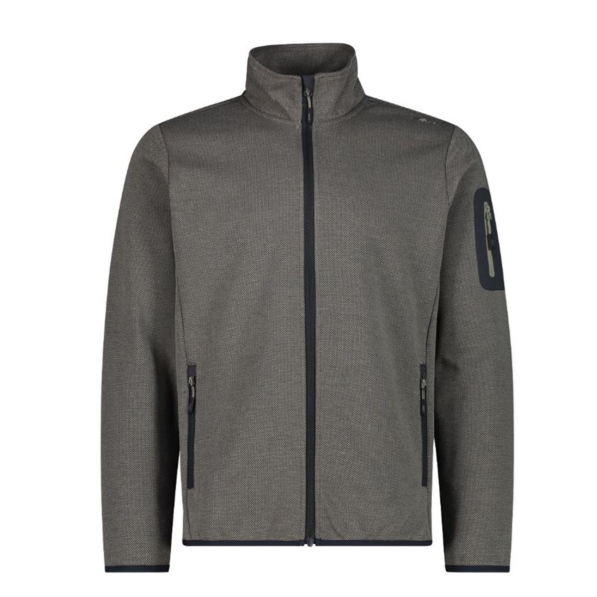 CMP Sport Man Knit-Tech-Fleece Jacket sage anthracite