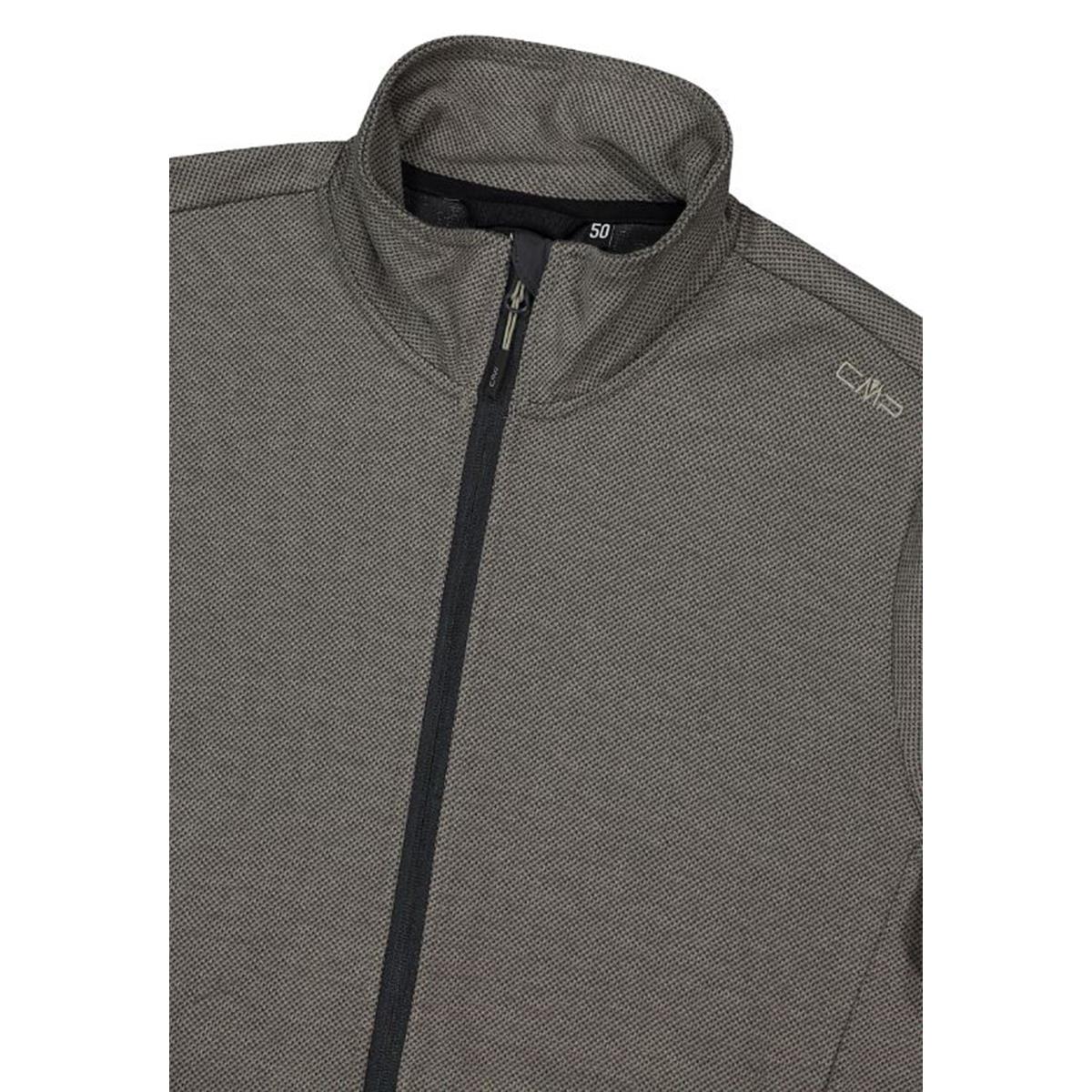 CMP Sport Man Knit-Tech-Fleece Jacket sage anthracite, image 4 of 8