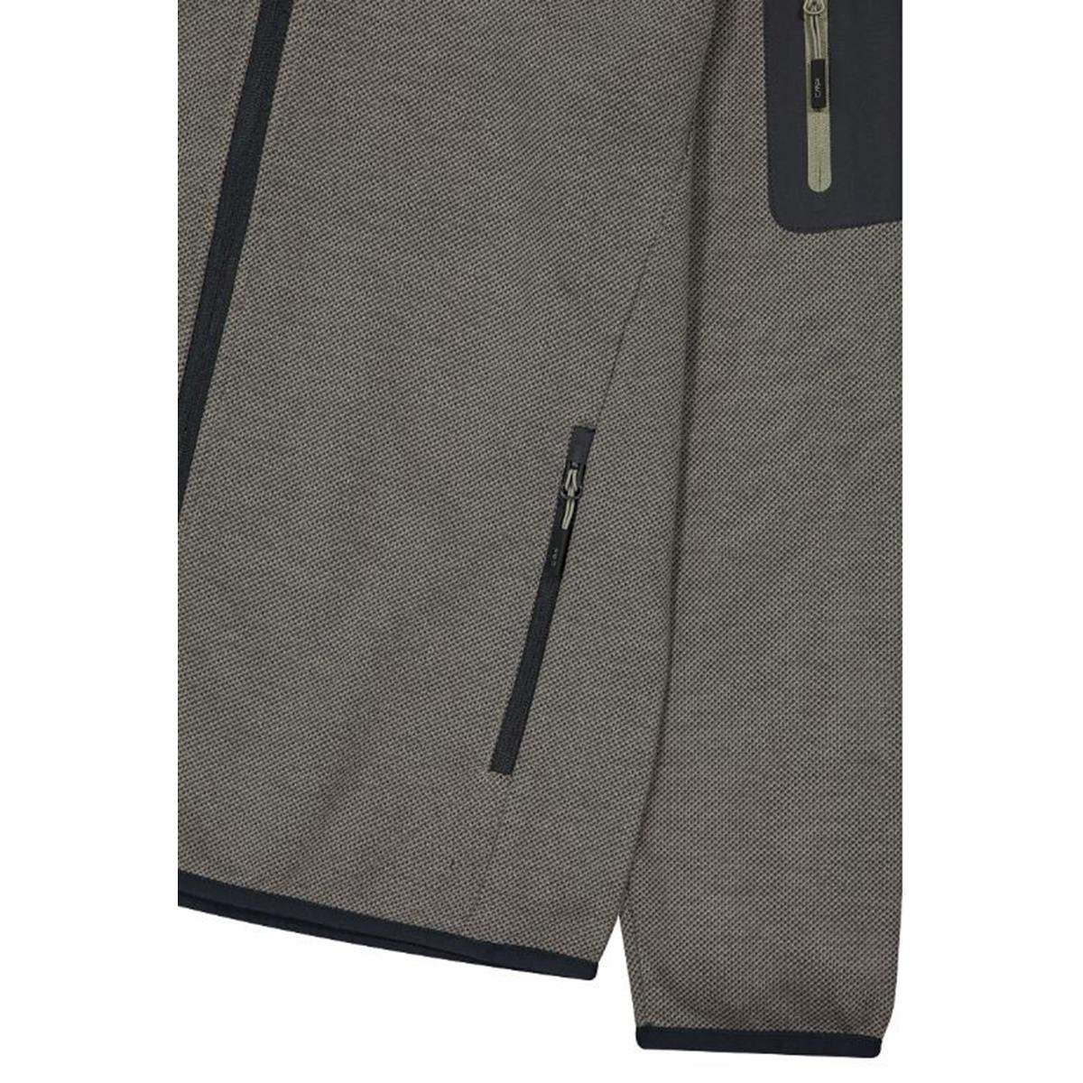 CMP Sport Man Knit-Tech-Fleece Jacket sage anthracite, image 6 of 8