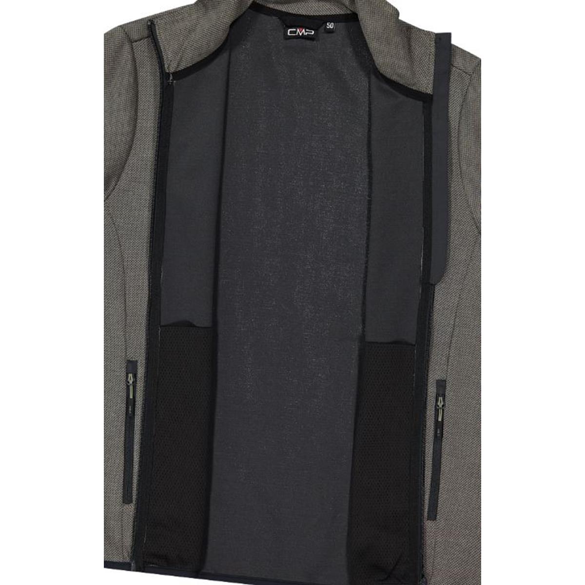 CMP Sport Man Knit-Tech-Fleece Jacket sage anthracite, image 7 of 8