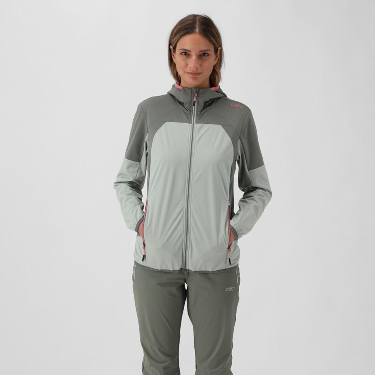 CMP Woman Jacket Fix Hood pistacchio Damen Softshelljacke