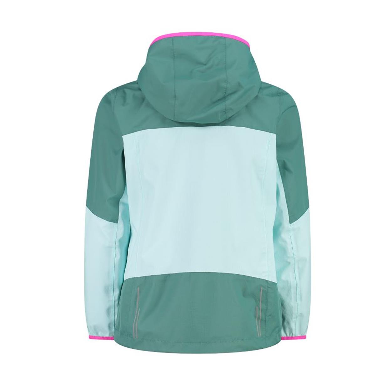 CMP Sport Girl Shell Jacket Fix Hood agave