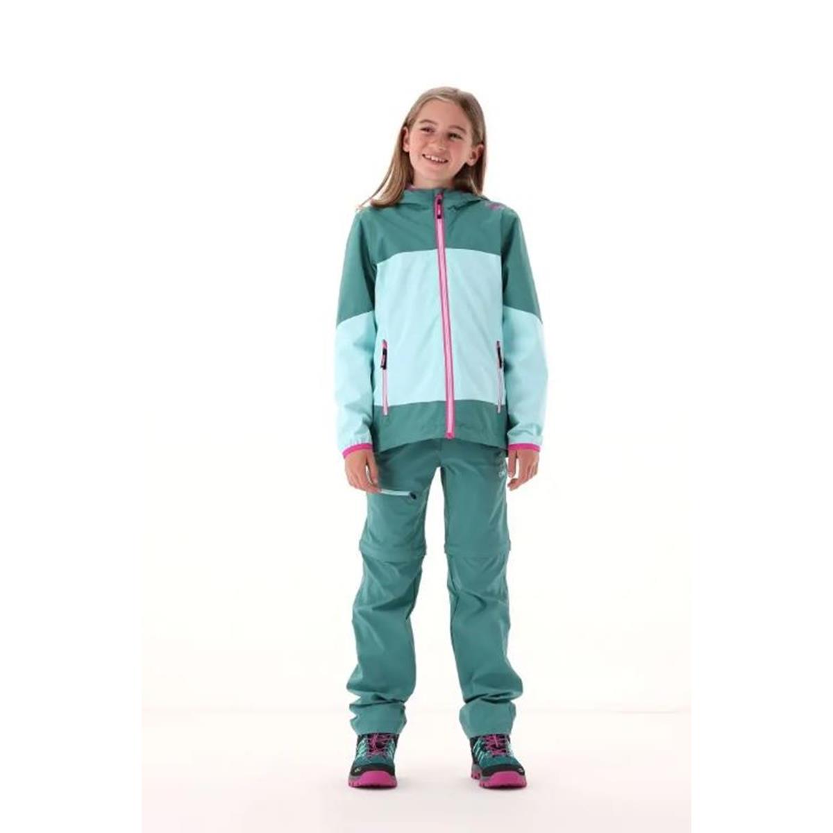 CMP Sport Girl Shell Jacket Fix Hood agave, Bild 4 von 7