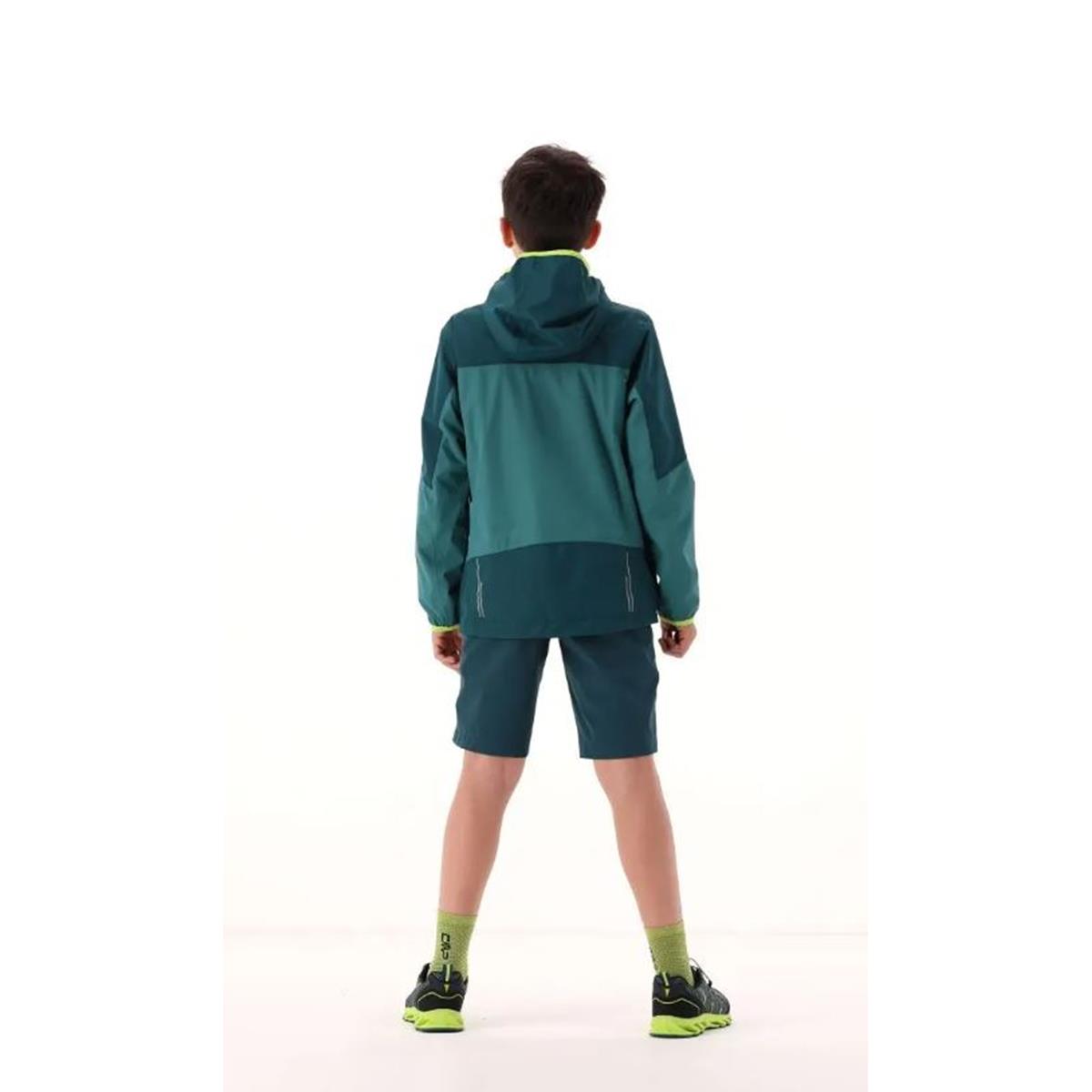 CMP Sport Boy Shell Jacket Fix Hood alpine