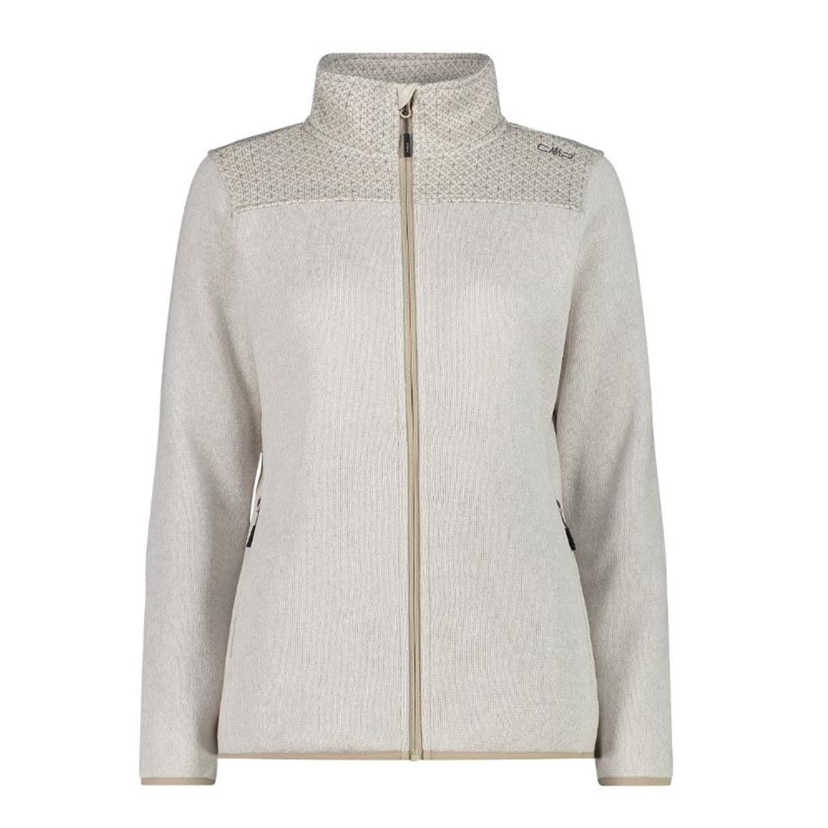 CMP Sport Woman Knit-Tech Jacket vaniglia sabbia