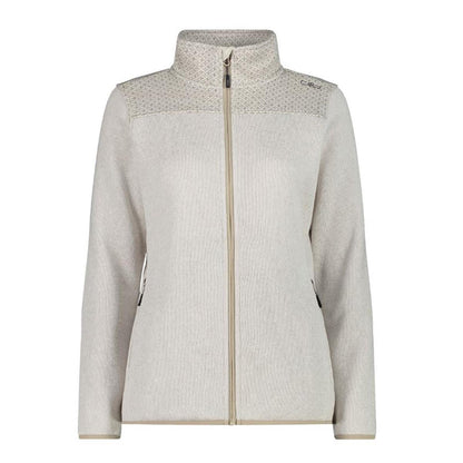 CMP Sport Woman Knit-Tech Jacket vaniglia sabbia