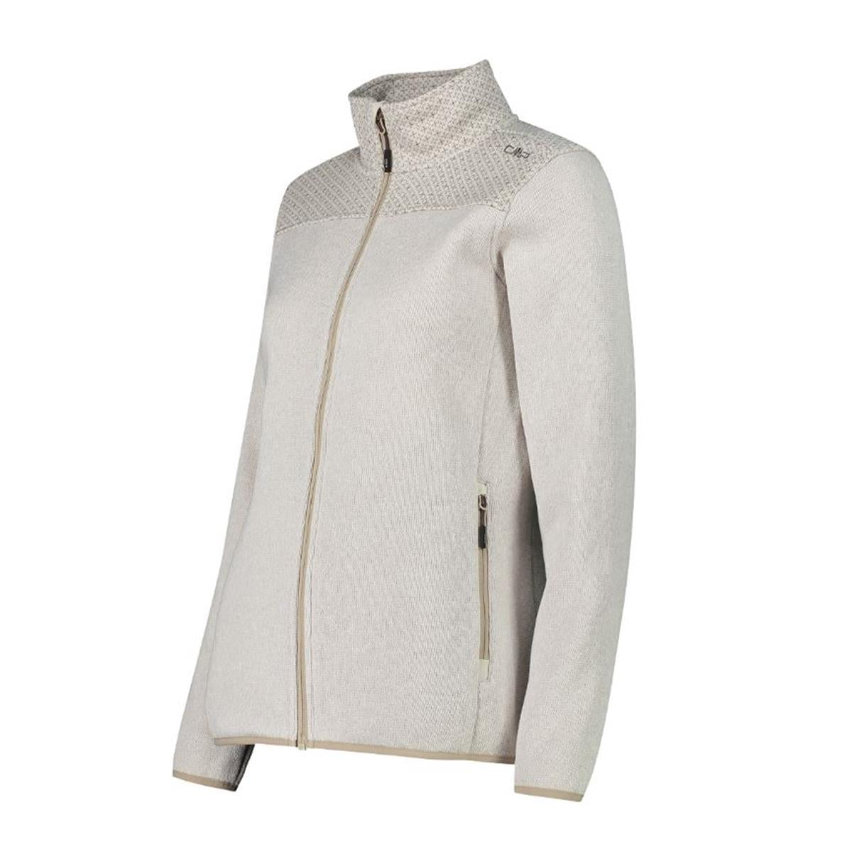 CMP Sport Woman Knit-Tech Jacket vaniglia sabbia