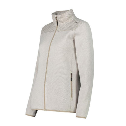 CMP Sport Woman Knit-Tech Jacket vaniglia sabbia