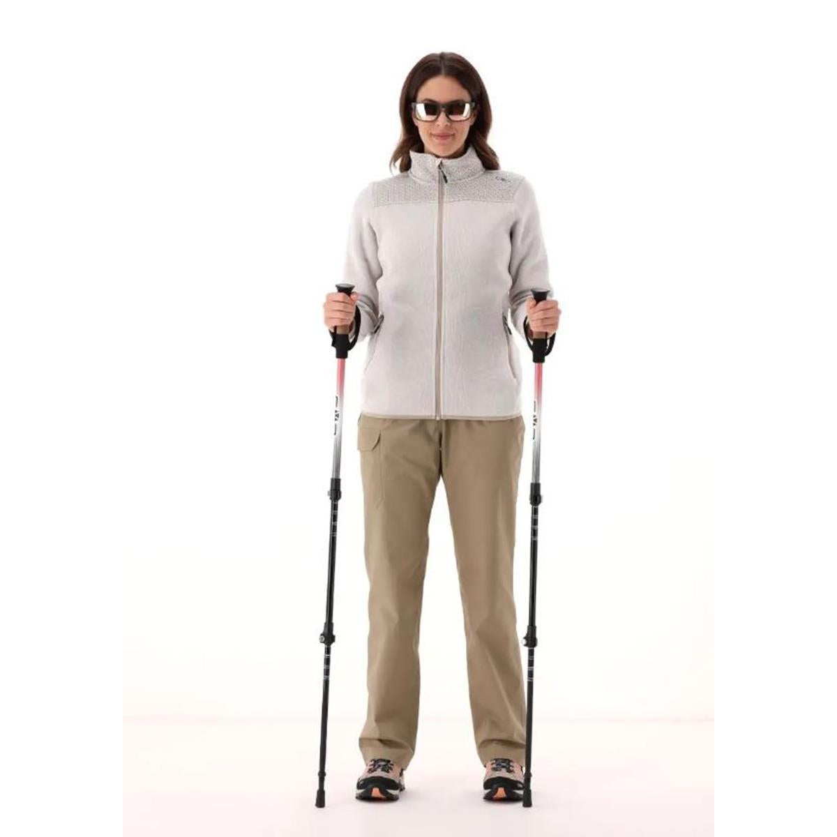 CMP Sport Woman Knit-Tech Jacket vaniglia sabbia