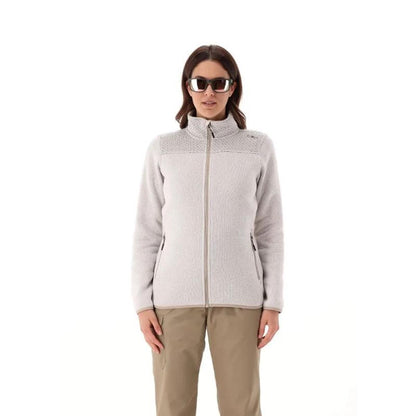 CMP Sport Woman Knit-Tech Jacket vaniglia sabbia