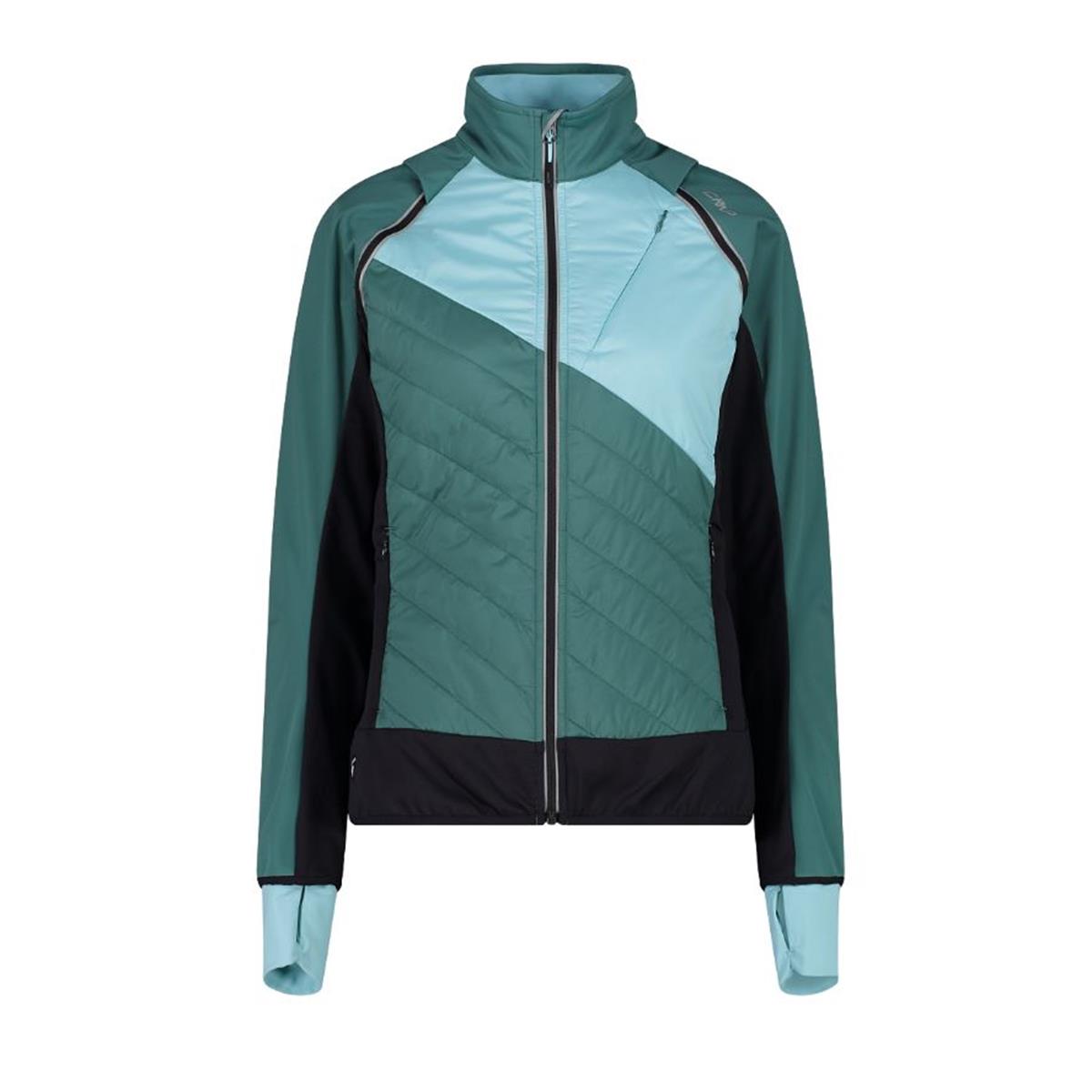CMP Sport Woman Hybride Jacket with detachable Sleeve agave