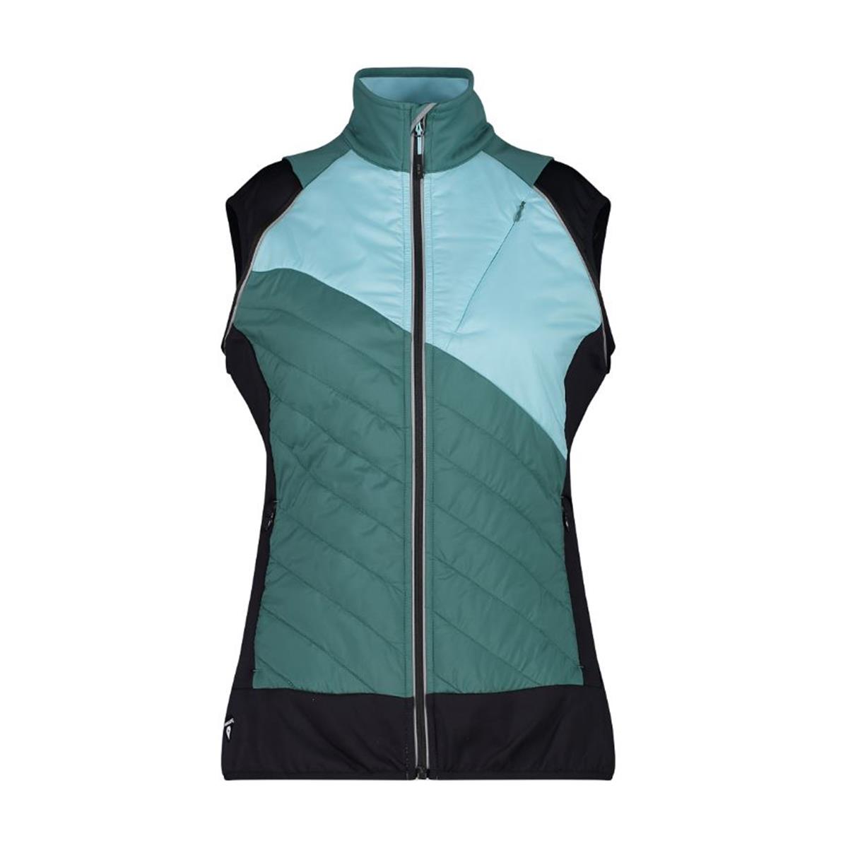 CMP Sport Woman Hybride Jacket with detachable Sleeve agave