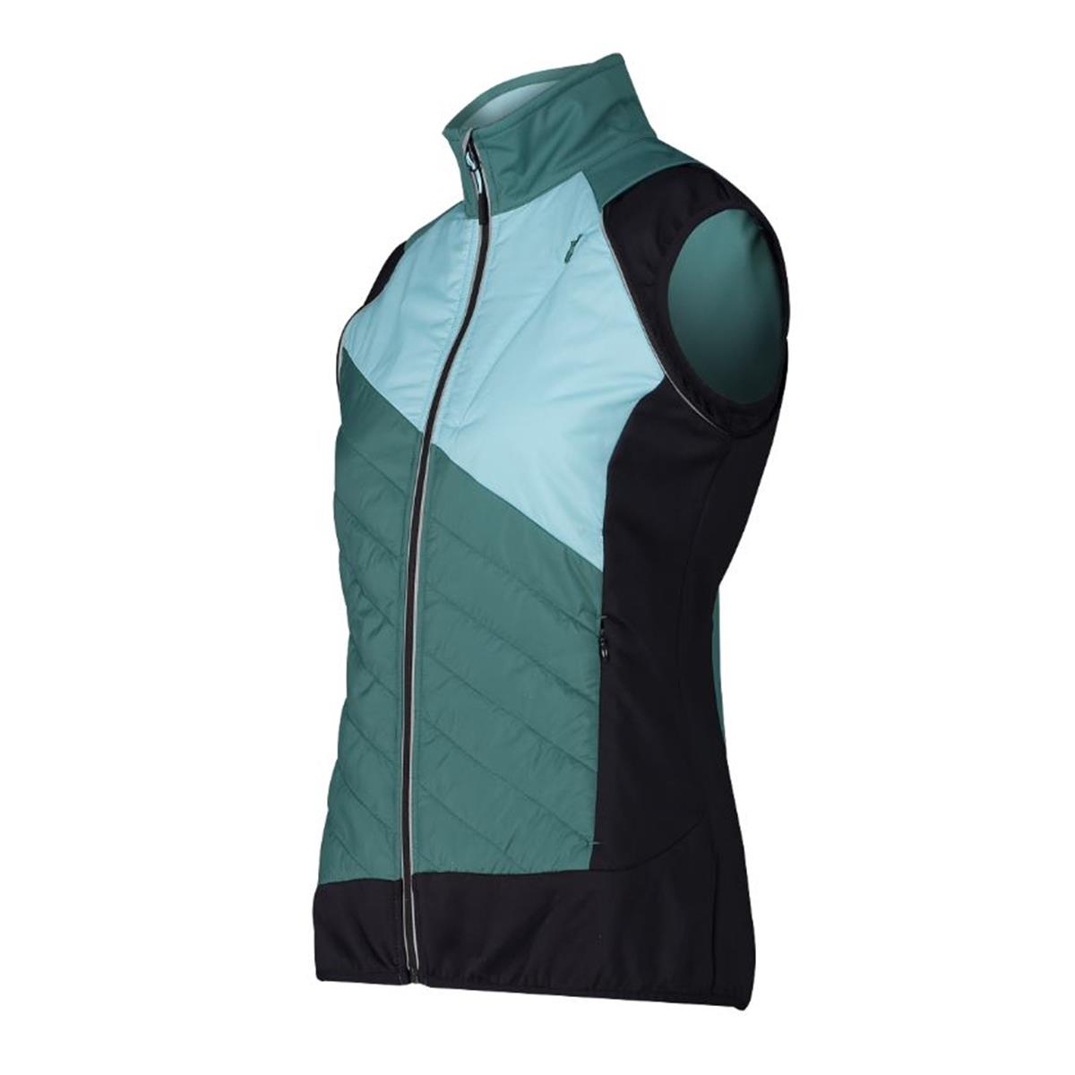 CMP Sport Woman Hybride Jacket with detachable Sleeve agave