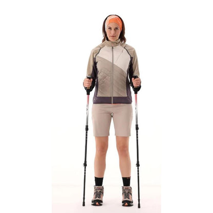 CMP Sport Woman Hybride Jacket with detachable Sleeve agave