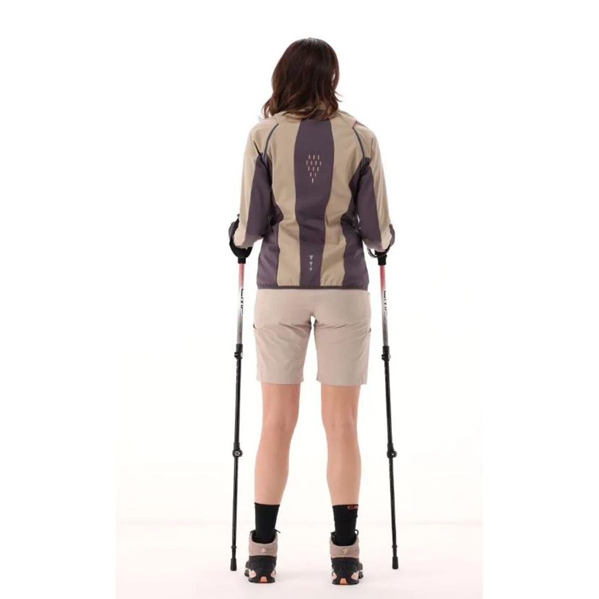 CMP Sport Woman Hybride Jacket with detachable Sleeve agave