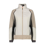CMP Sport Woman Hybride Jacket with detachable Sleeve vaniglia