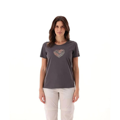 CMP Sport Woman Piqué T-Shirt mit Print terra