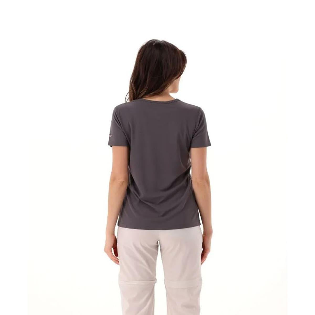 CMP Sport Woman Piqué T-Shirt mit Print terra