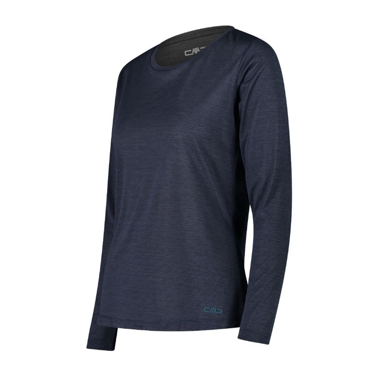 CMP Sport Woman T-Shirt Langarm black blue, image 3 of 7