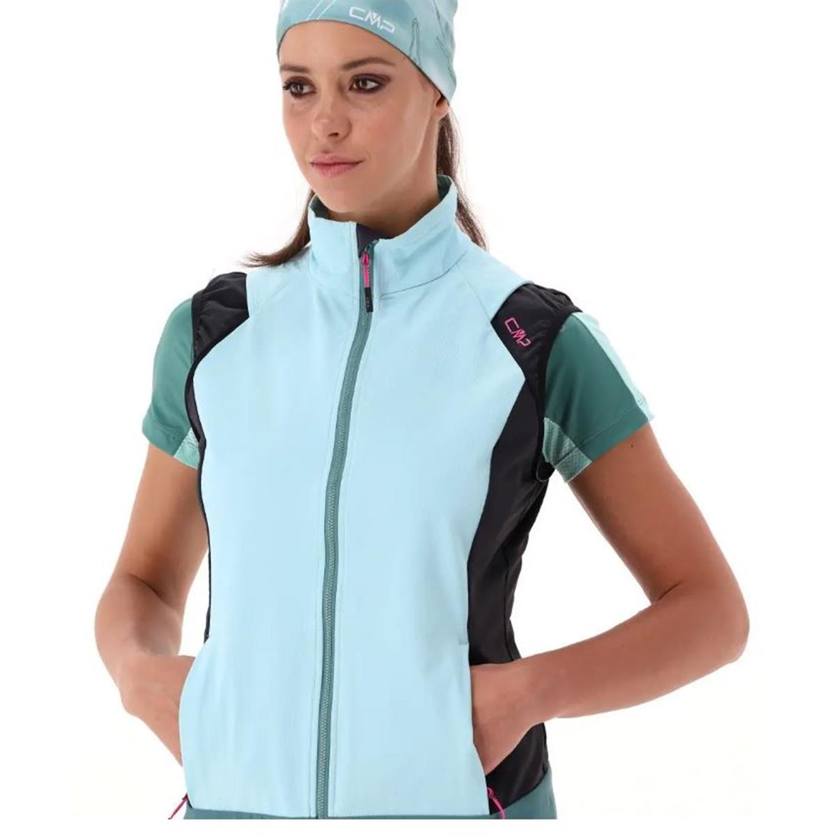 CMP Sport Woman Hybride Jacket with detachable Sleeve opale, Bild 8 von 10