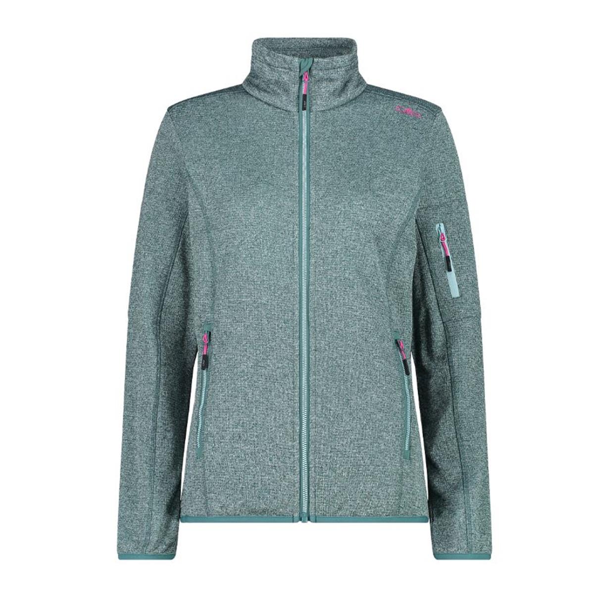 CMP Sport Woman Knit-Tech Fleece Jacket agave opale