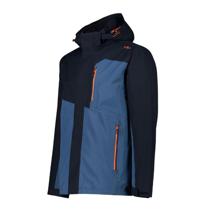 CMP Sport Man Jacket Zip Hood detachable Innenfleece Jacket black blue