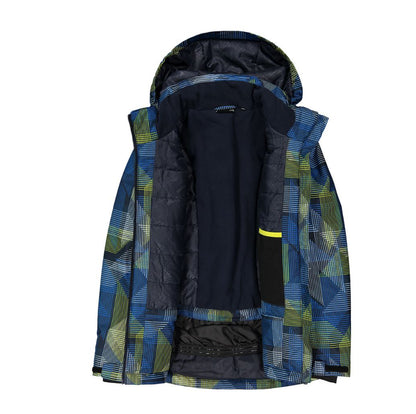 Boy Jacket Snaps Hood blue royal-blue