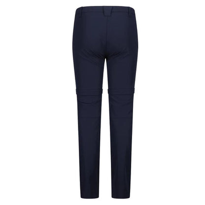 CMP Sport Kid Girl Zip-Off Trekking Pant black blue