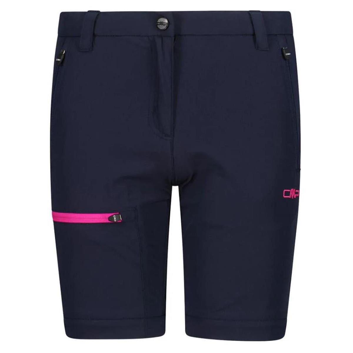 CMP Sport Kid Girl Zip-Off Trekking Pant black blue