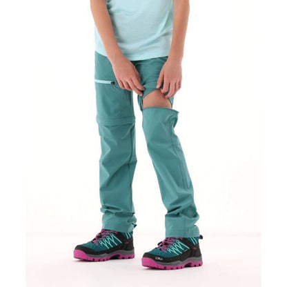 CMP Sport Kid Girl Zip-Off Trekking Pant black blue