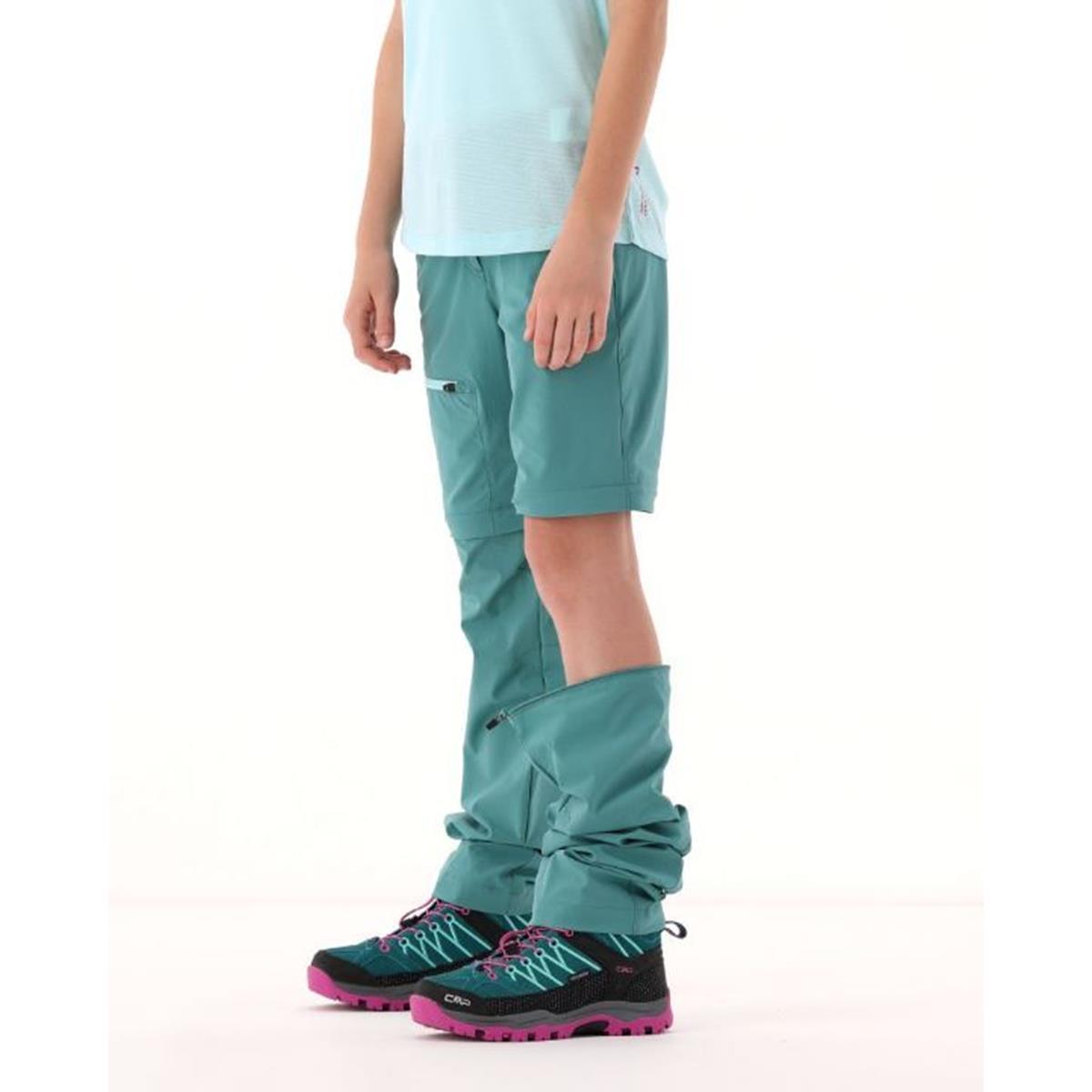 CMP Sport Kid Girl Zip-Off Trekking Pant black blue