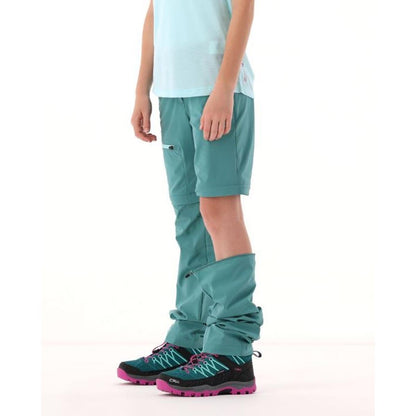CMP Sport Kid Girl Zip-Off Trekking Pant black blue