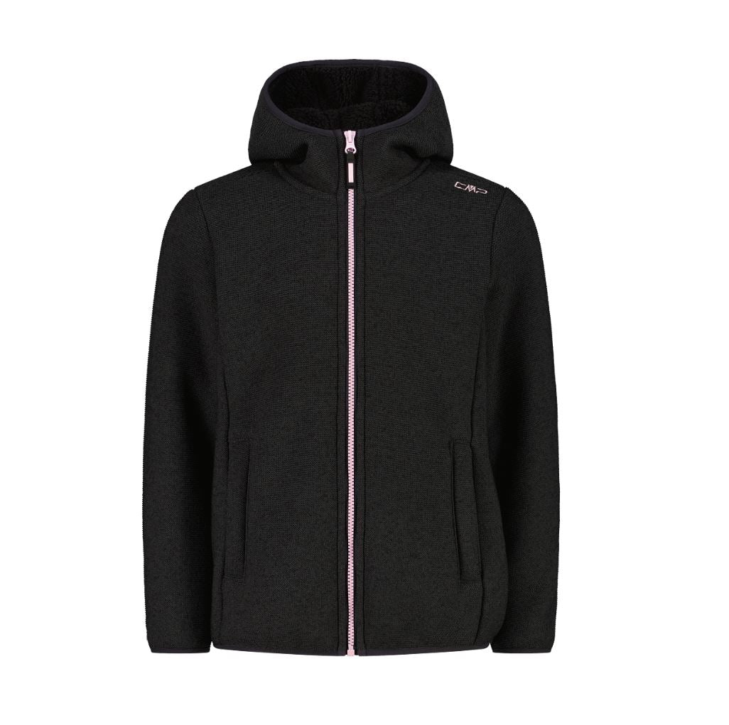 Girl Jacket Fix Hood carbone mel.