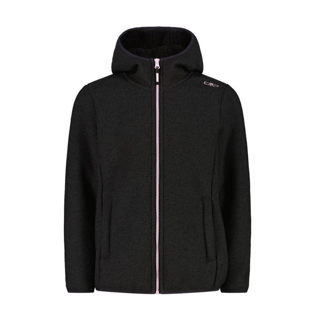 Girl Jacket Fix Hood carbone mel.