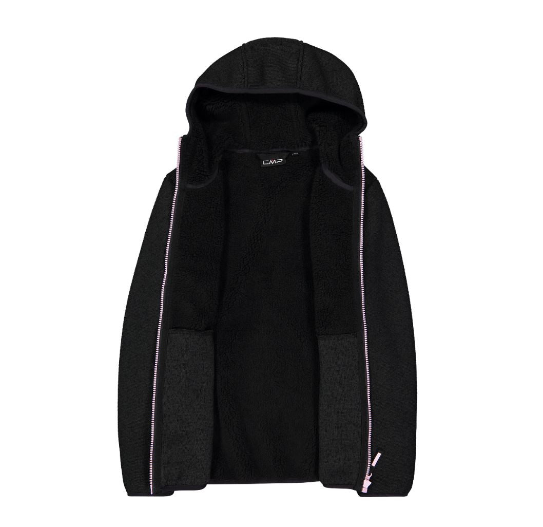 Girl Jacket Fix Hood carbone mel.