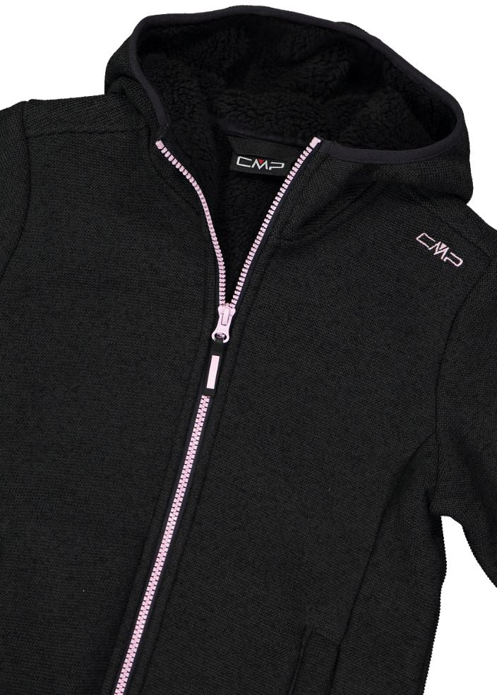 Girl Jacket Fix Hood carbone mel.