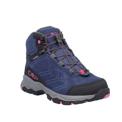 CMP Kids Melnick Mid Trekking WP blue fuxia (Größe 38 bis 41)