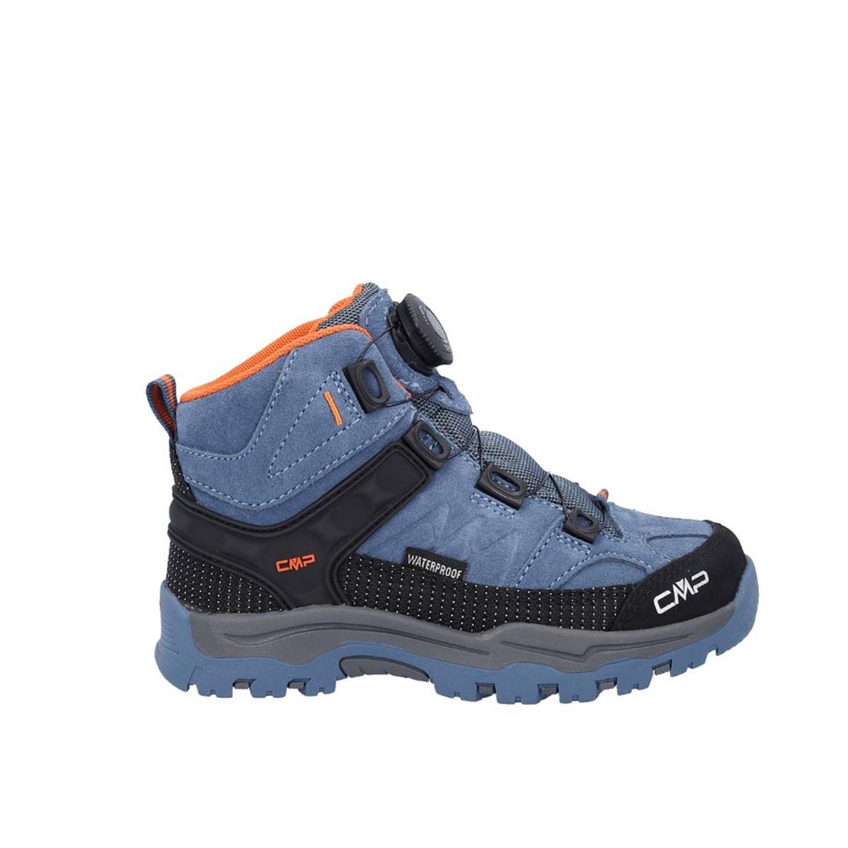 CMP Kids Kiruna Mid Fitgo bluestone arancio (Größe 30 bis 37)