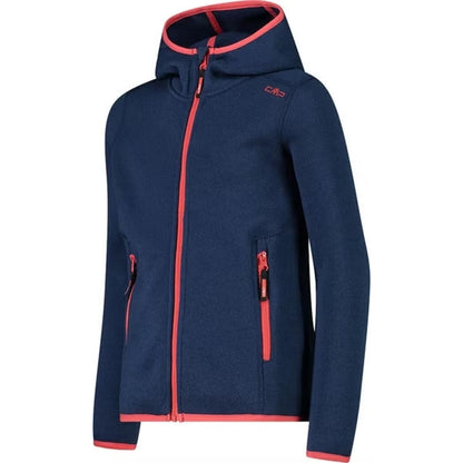 CMP Girl Jacket Fix Hood Fleecejacke blue ink
