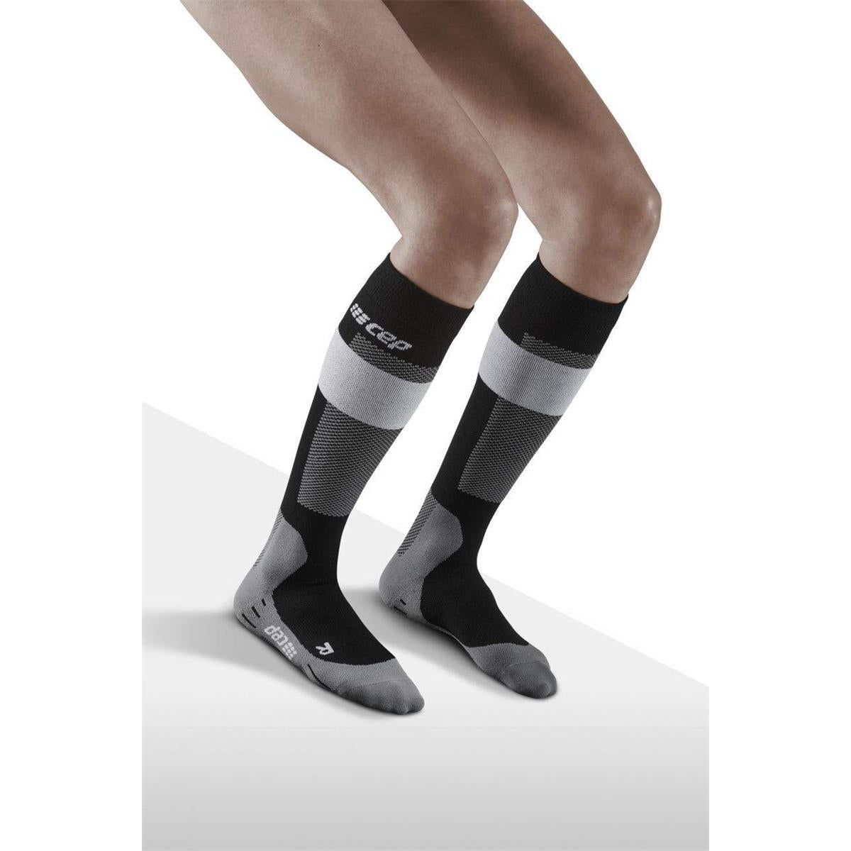 cep Merino Skisocken Tall Women grey
