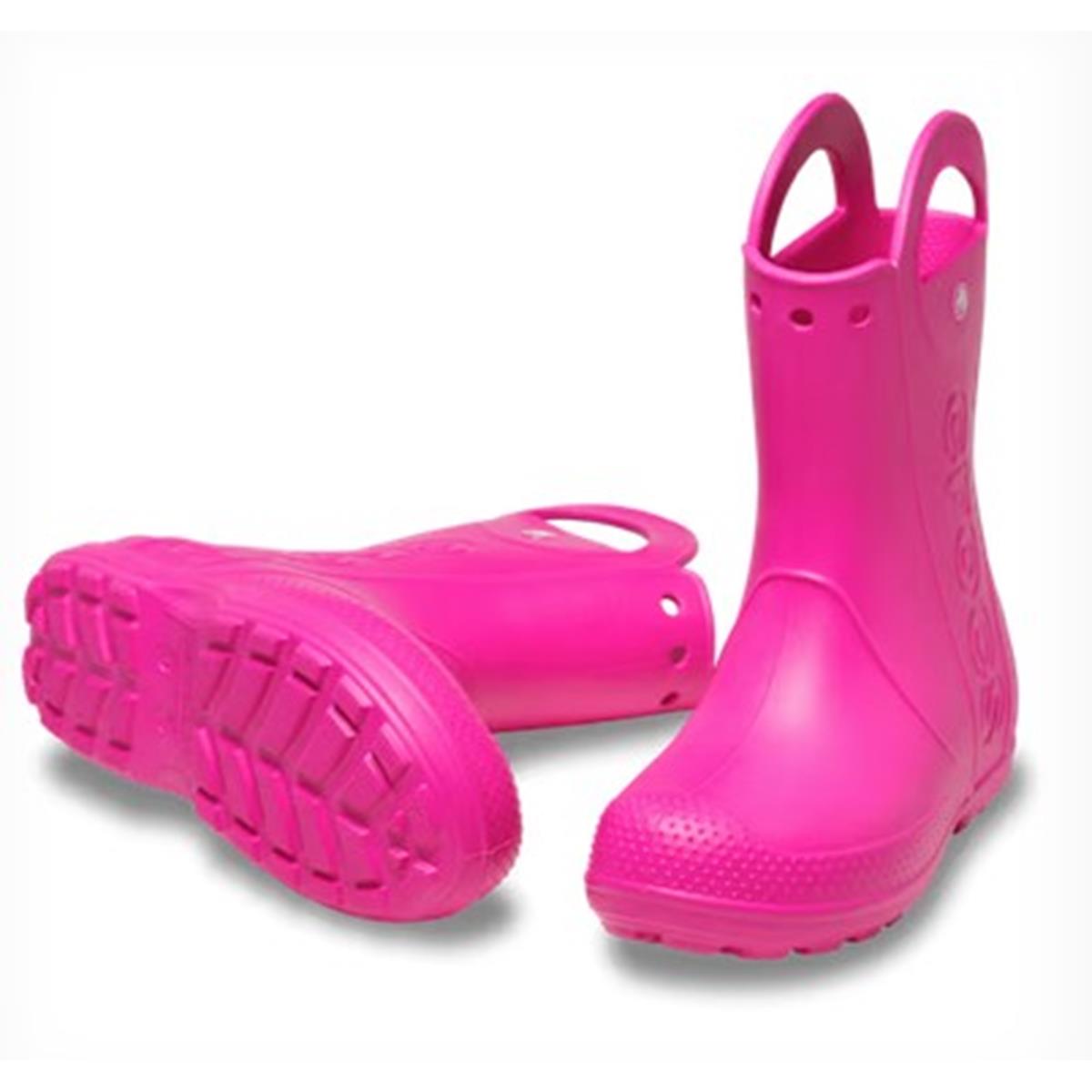 Crocs Kids´Handle it Rain Boot - pink crush, Bild 2 von 3