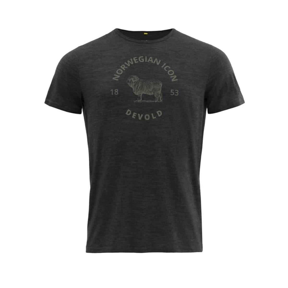 Devold BAGGE MERINO 130 TEE Man anthracite