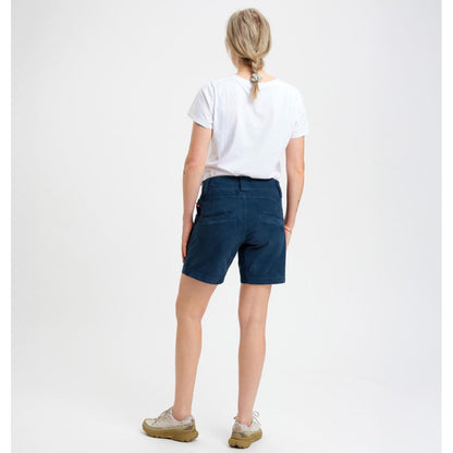 E11 Apres Cord Shorts insignia blue Damen