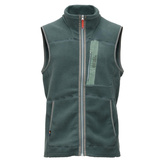 E11 Canyon Pile Fleece Vest balsam green Herren Weste