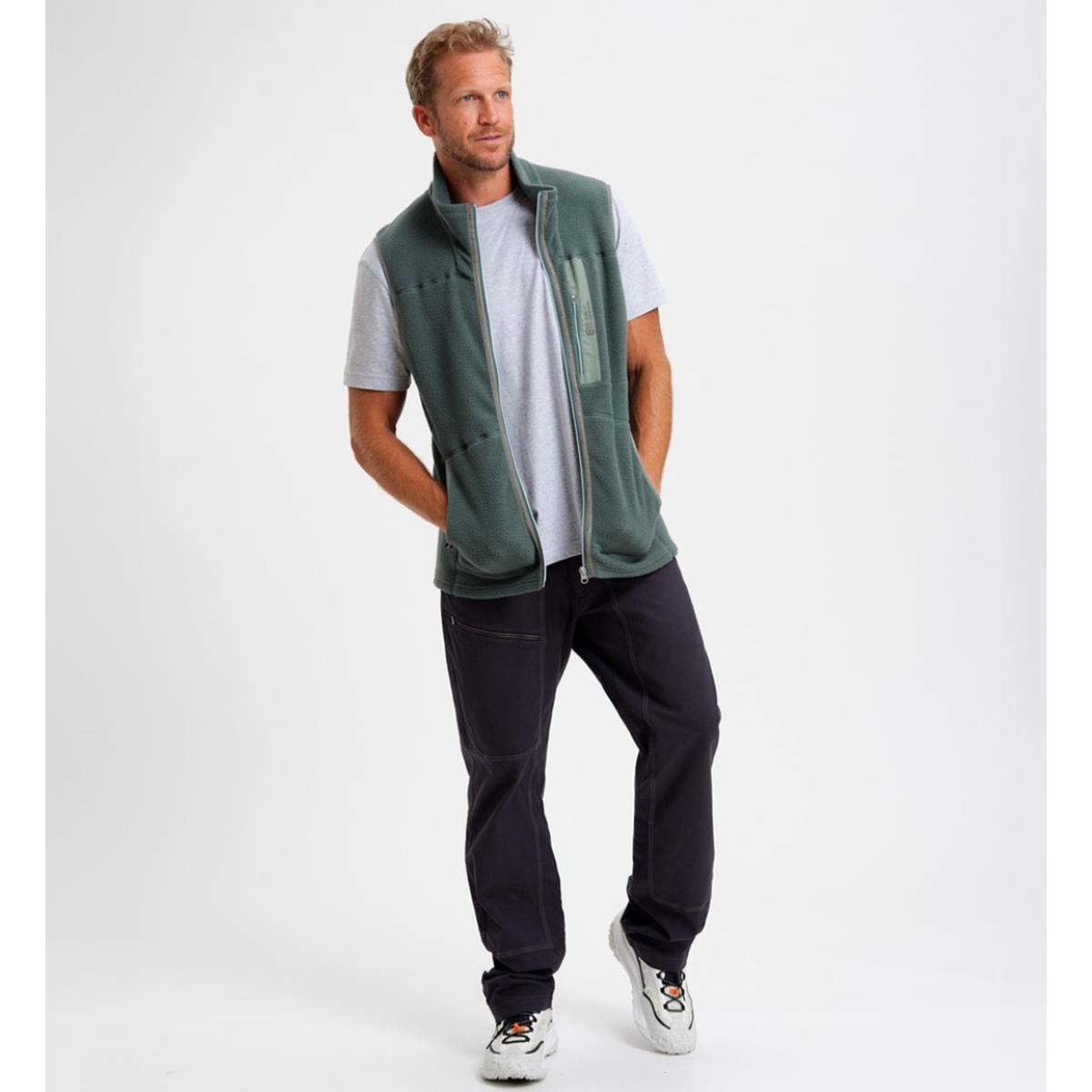 E11 Canyon Pile Fleece Vest balsam green Herren Weste, image 2 of 3