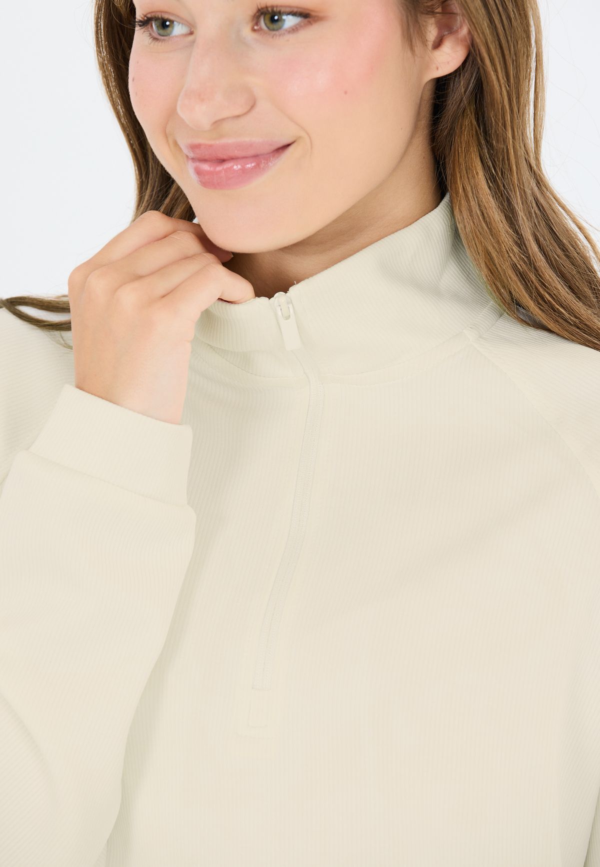 Athlecia Sweatshirt Damen Franye Half zip vaporous gray