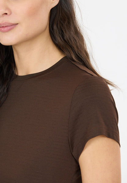 Athlecia T-Shirt Damen Miwa S/S Tee chocolate torte
