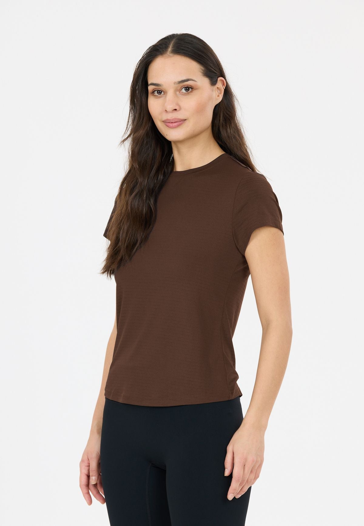 Athlecia T-Shirt Damen Miwa S/S Tee chocolate torte