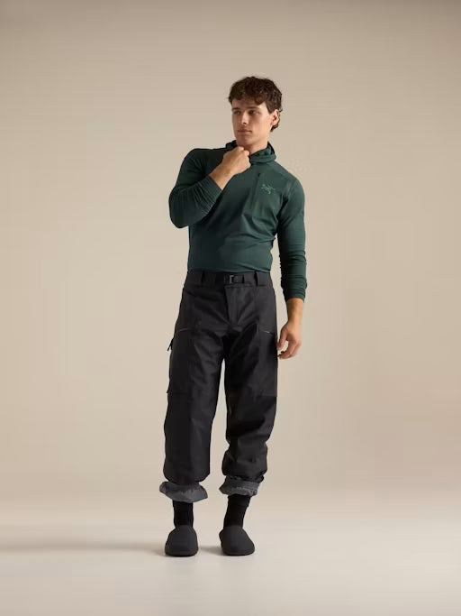Rho LT Zip Neck M dark jade